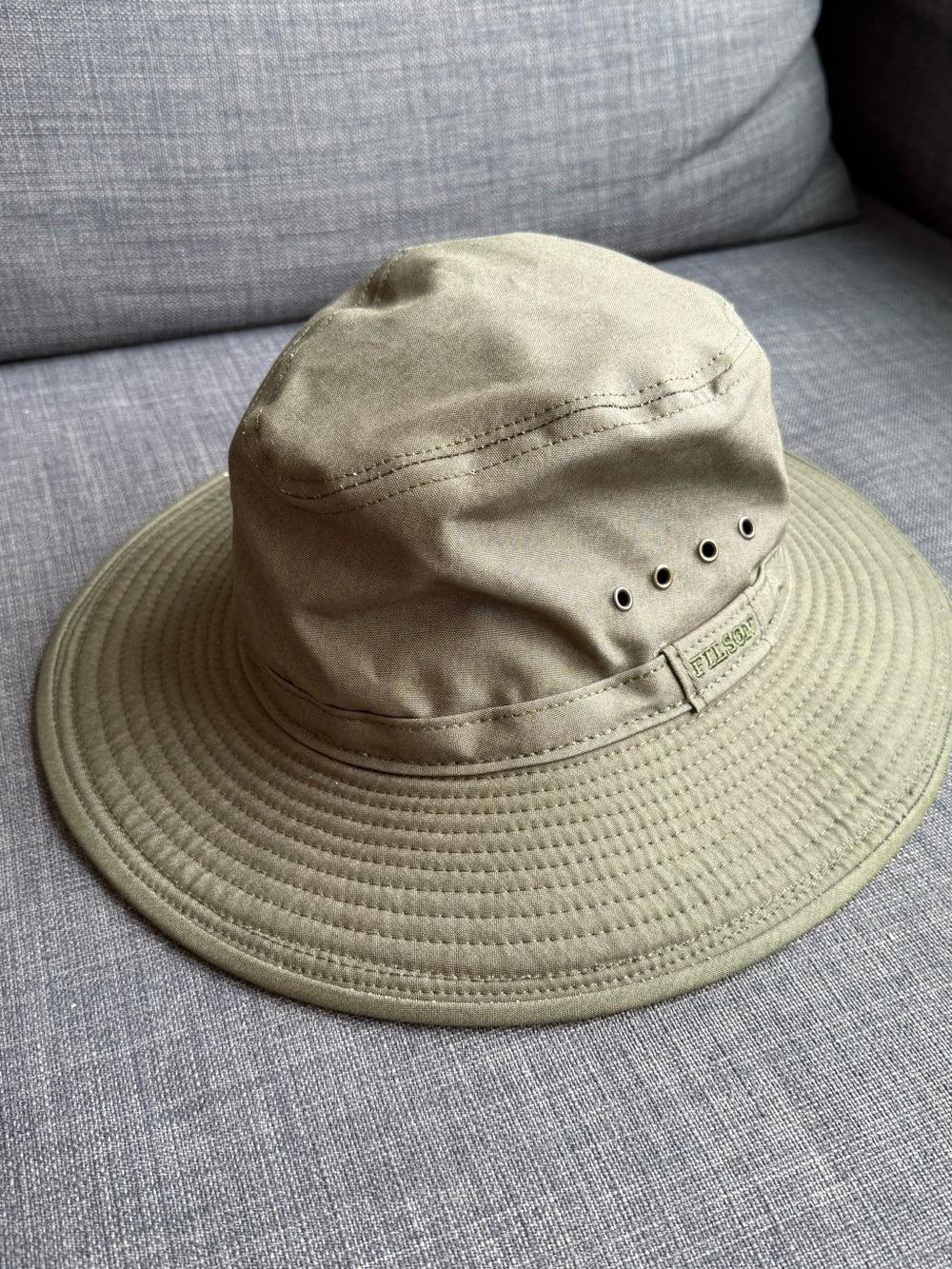 Filson Olive Bucket Hat - Unisex Outdoor Brim Hat
